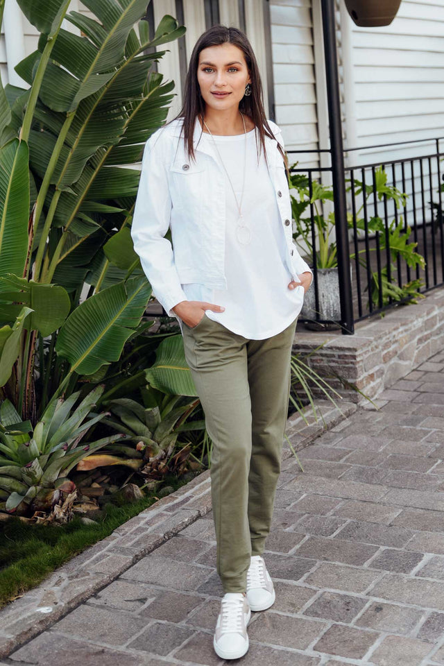 Danielle White Stretch Jean Jacket