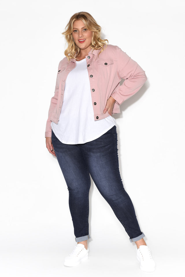 Danielle Blush Stretch Jean Jacket