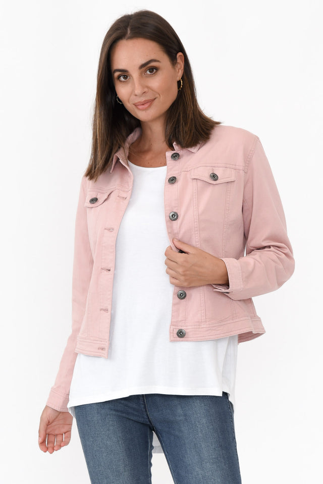 Danielle Blush Stretch Jean Jacket