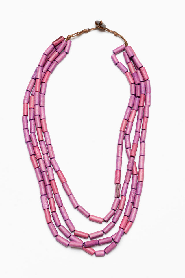 Diane Purple Bead Layer Necklace