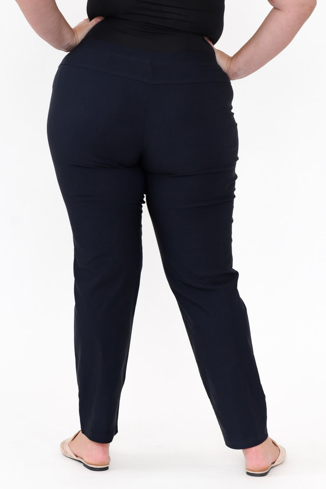 Dixon Navy Cotton Stretch Pants