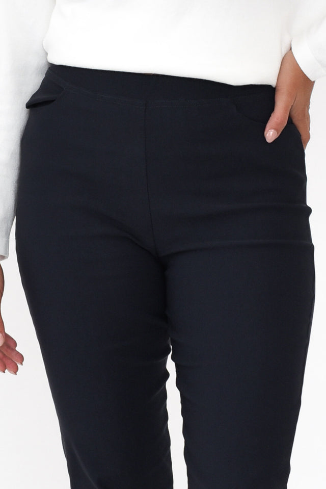 Dixon Navy Cotton Stretch Pants