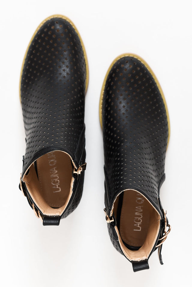 Electra Black Laser Cut Boot
