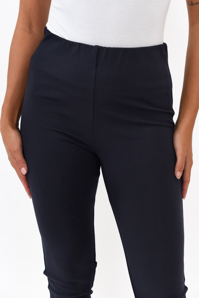 Elsa Navy Winter Ponte Pants