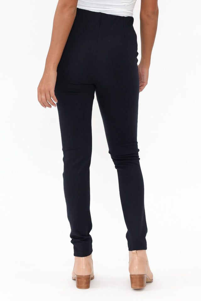 Elsa Navy Winter Ponte Pants