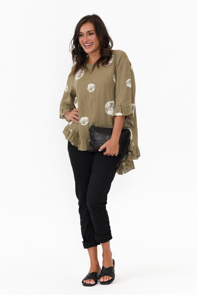 Lyle Black Cotton Blend Stretch Pants