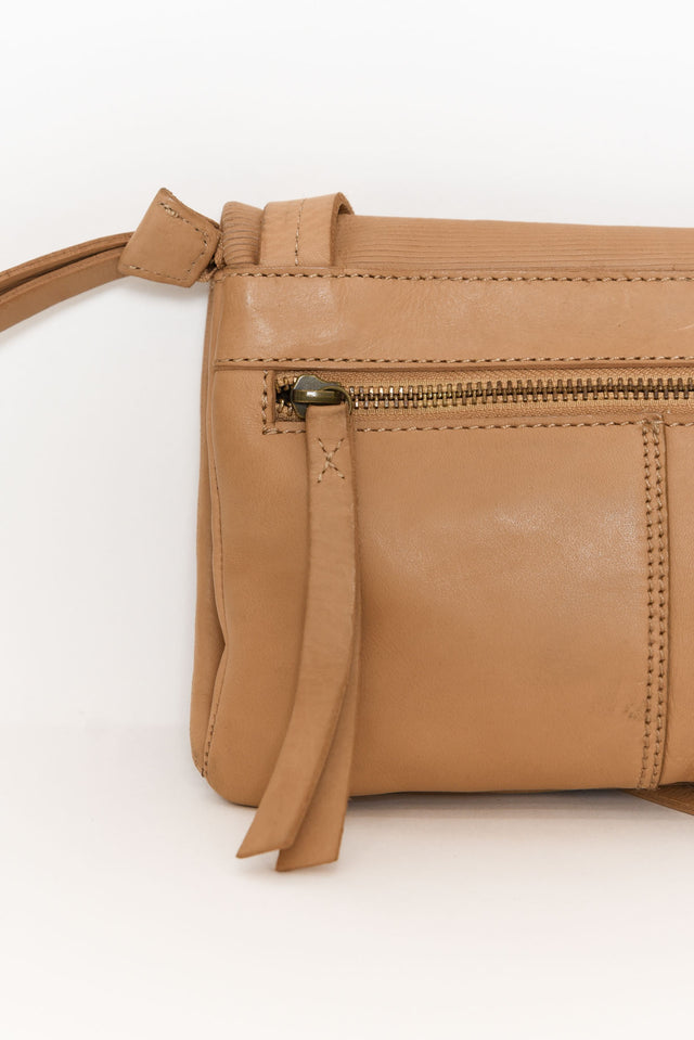 Georgia Tan Leather Crossbody Bag image 2