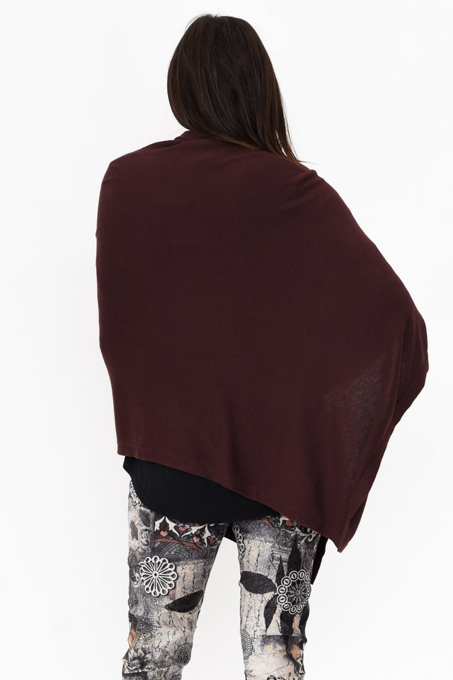 Gisele Brown Button Up Poncho image 6