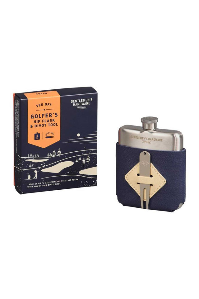 Golfer's Hip Flask & Divot Tool Set image 1