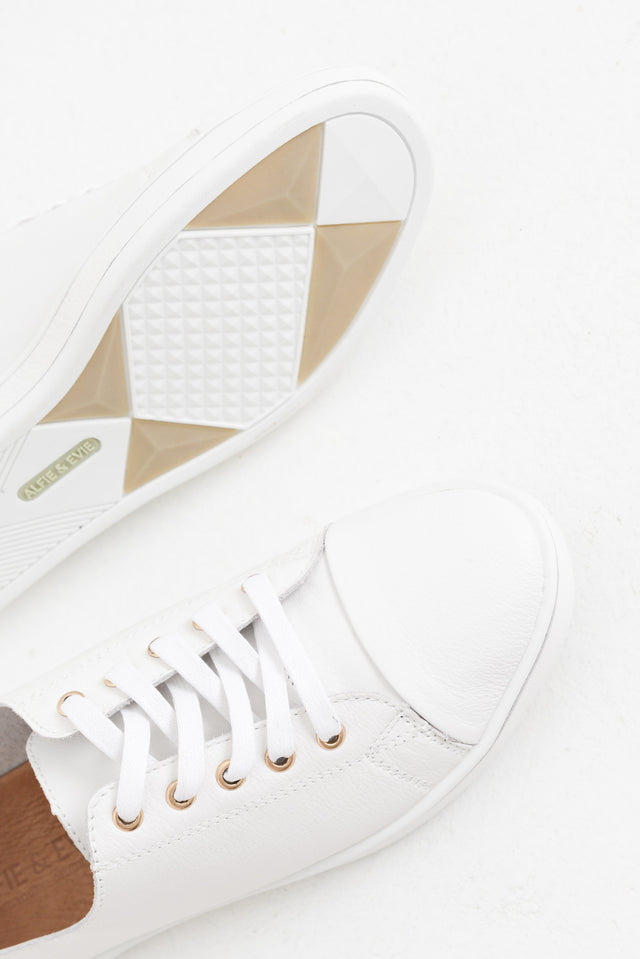 Greenie White Leather Sneaker image 8