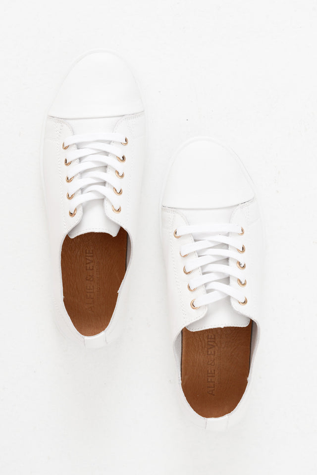 Greenie White Leather Sneaker image 6