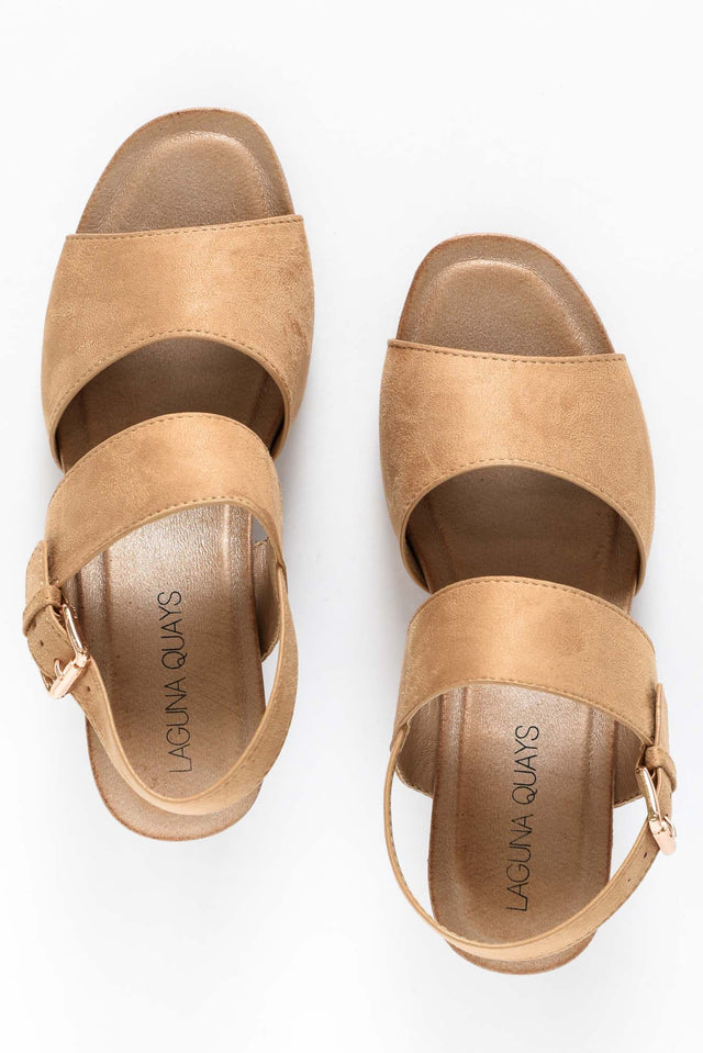 Horizon Tan Buckle Heel