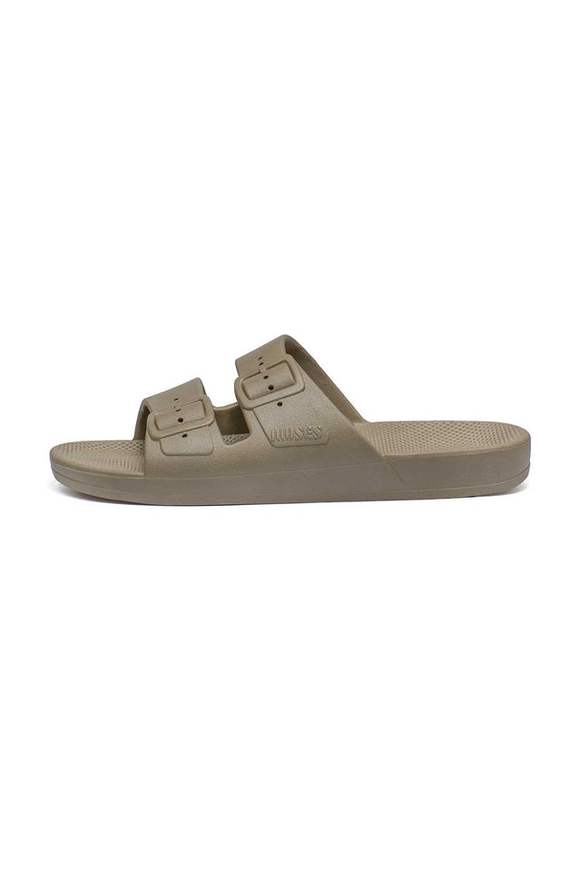 Carter Khaki Vegan Slides