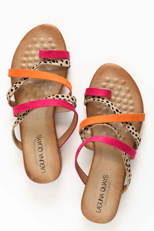 Kalua Fuchsia Cheetah Strappy Slide