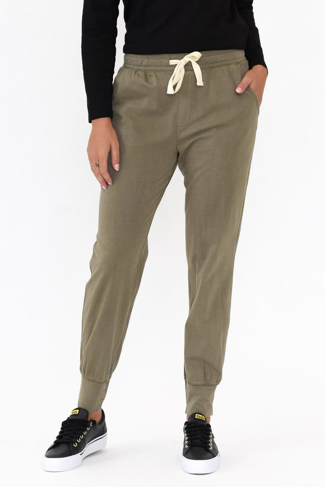 Khaki Wash Out Lounge Pants