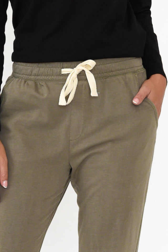 Khaki Wash Out Lounge Pants