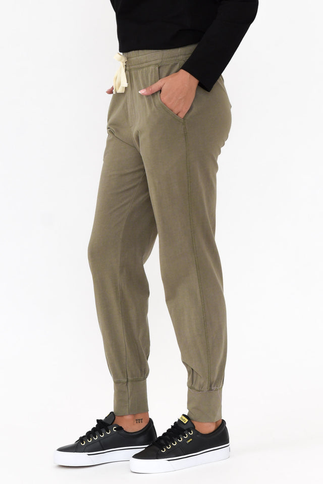 Khaki Wash Out Lounge Pants