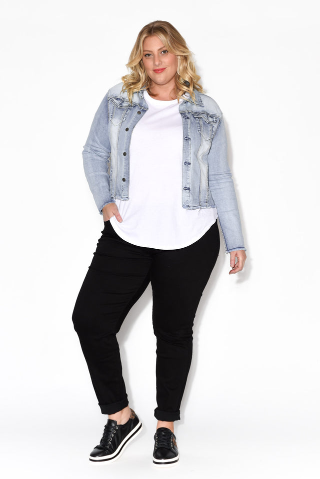 Light Denim Stretch Jacket