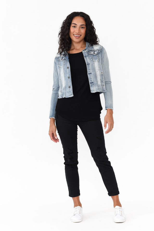 Light Denim Stretch Jacket