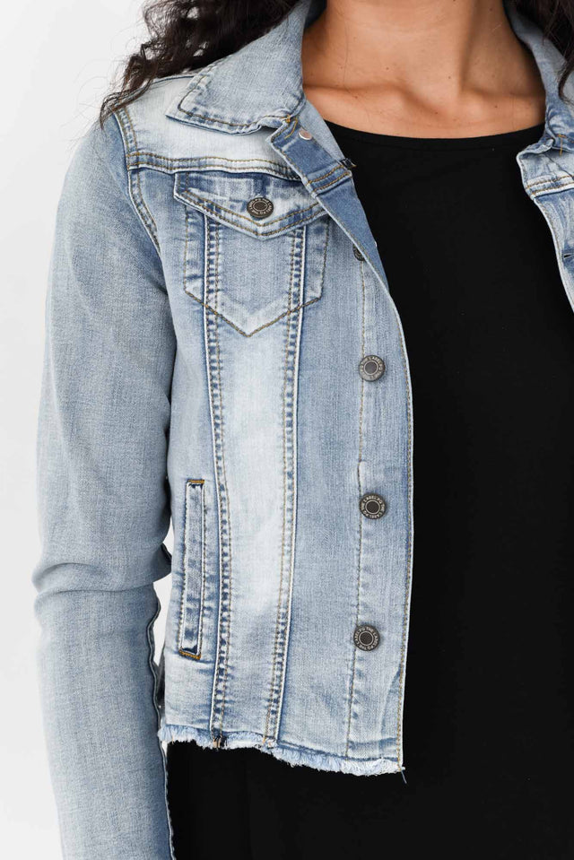Light Denim Stretch Jacket