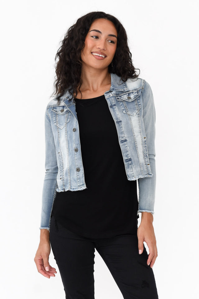 Light Denim Stretch Jacket