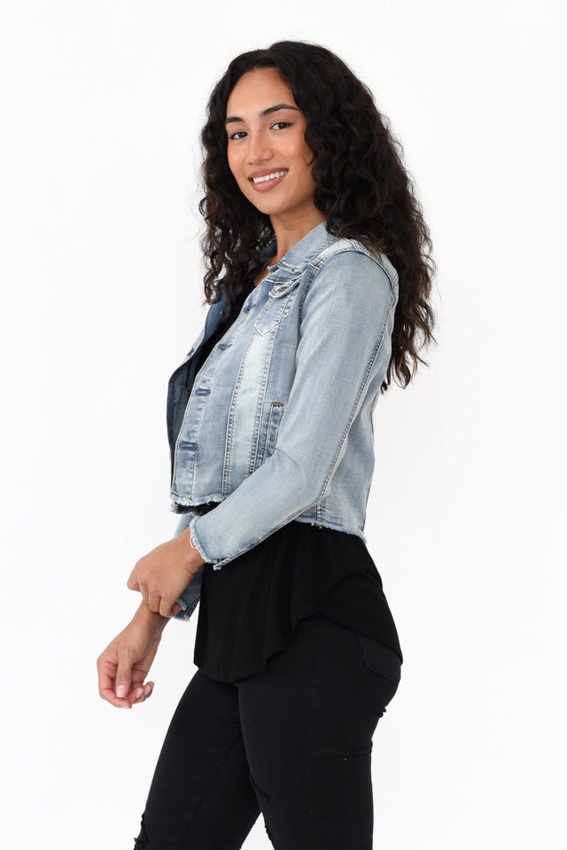 Light Denim Stretch Jacket