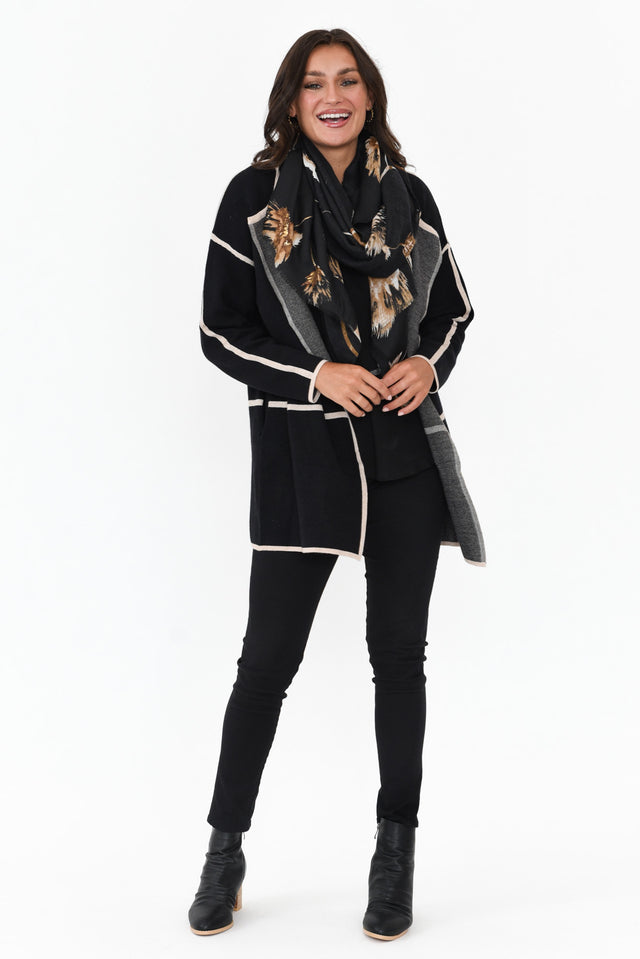 Marcus Black Cotton Cardigan