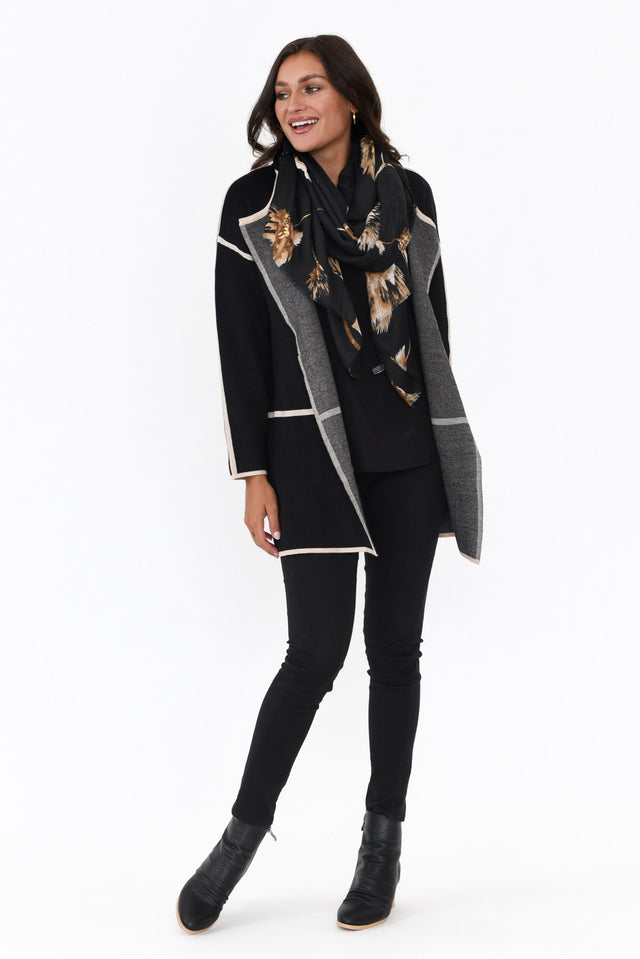 Marcus Black Cotton Cardigan