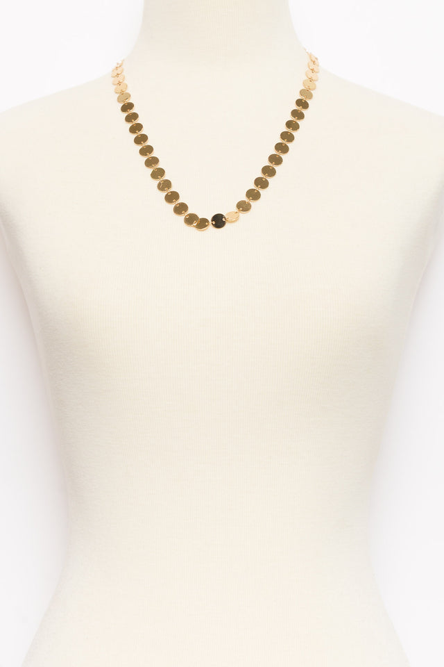 Meilani Gold Disc Necklace image 2