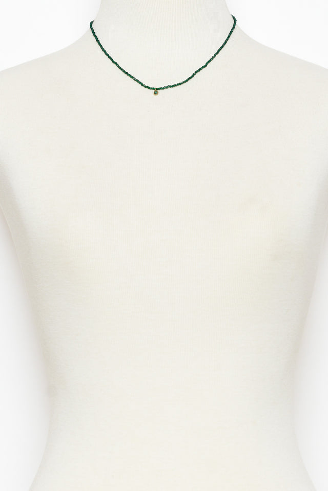 Melena Emerald Beaded Necklace image 2