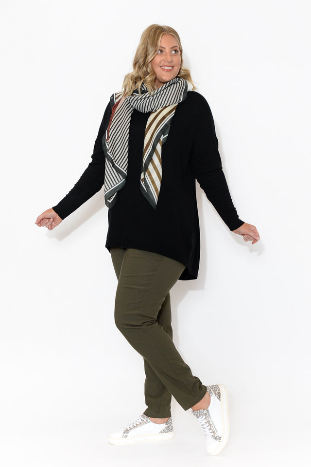 Olympia Khaki Straight Pants