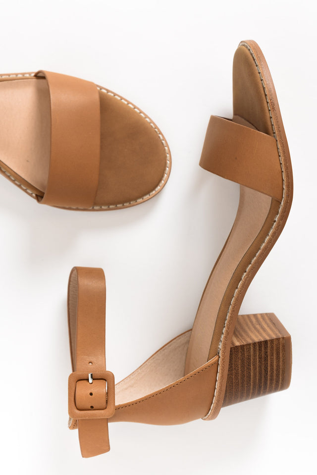 Mickee Tan Leather Heel
