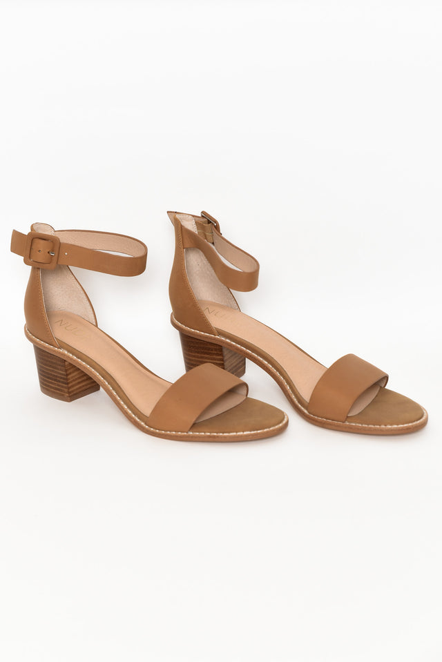Mickee Tan Leather Heel image 1