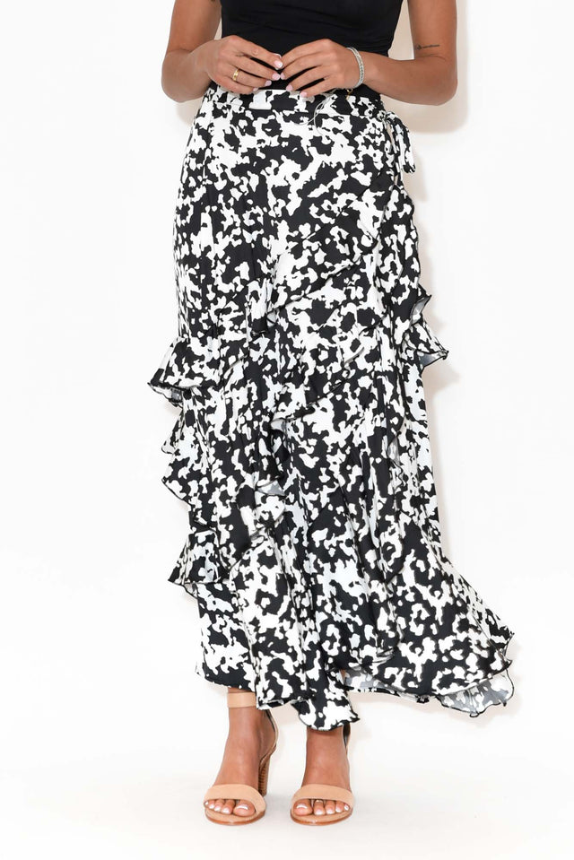 Midnight Flyer Black Speckle Maxi Skirt   alt text|model:Brontie;wearing:AU 8 / US 4