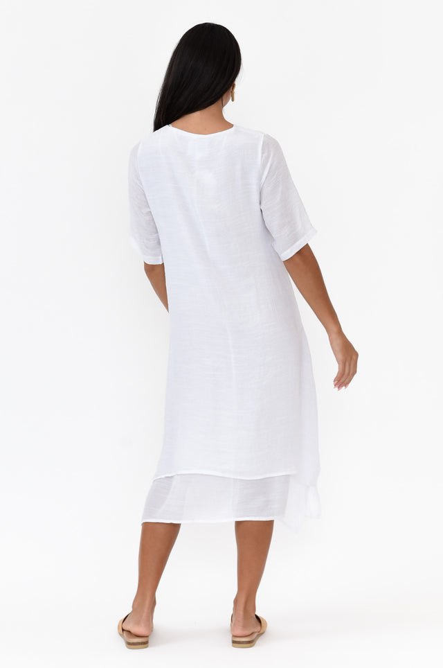 Nala White Layers Dress