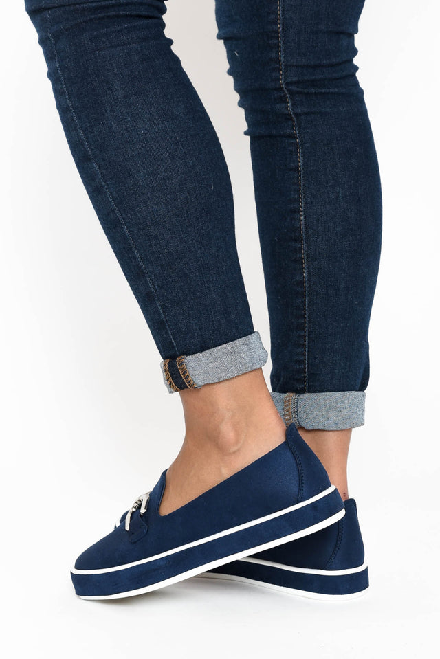 Natyia Navy Platform Loafer