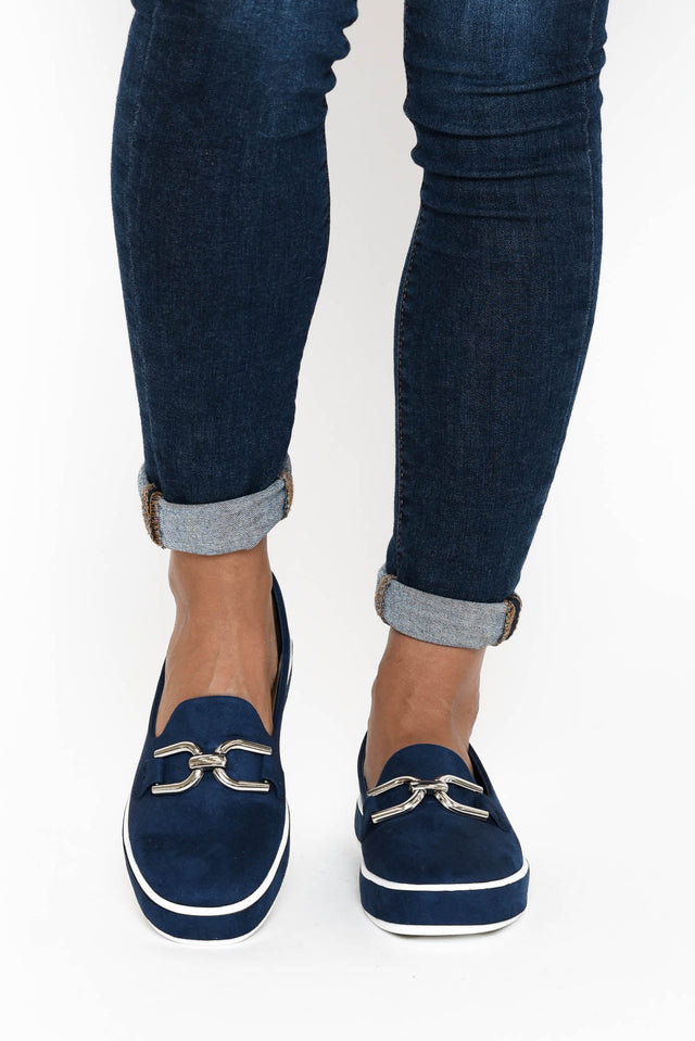 Natyia Navy Platform Loafer