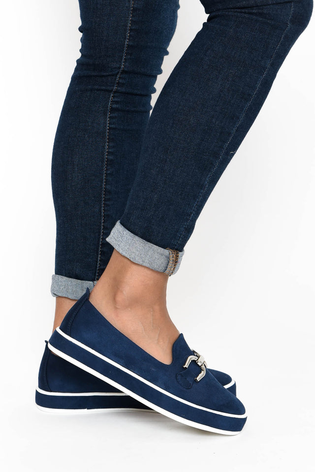 Natyia Navy Platform Loafer