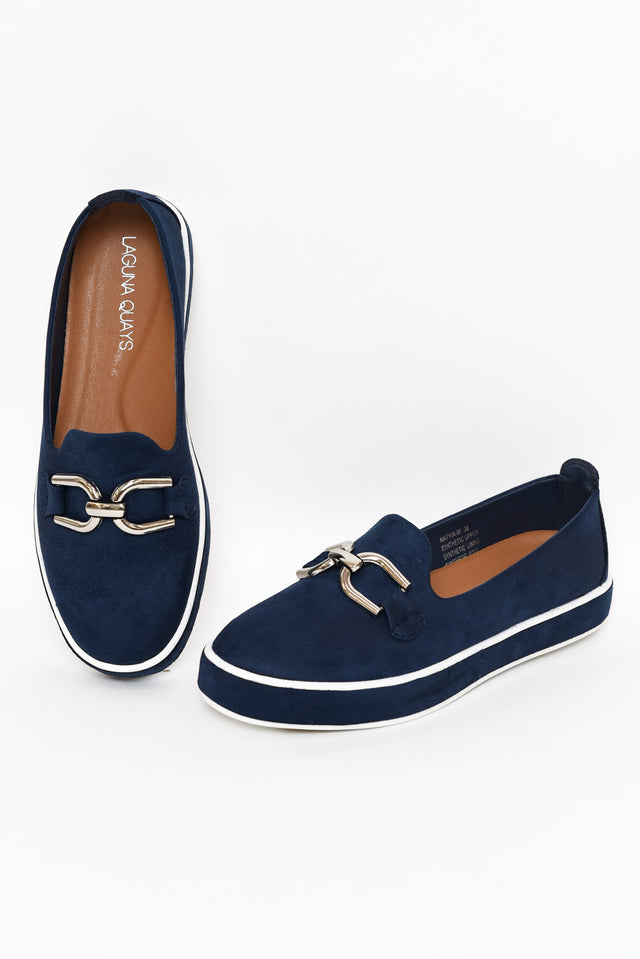 Natyia Navy Platform Loafer