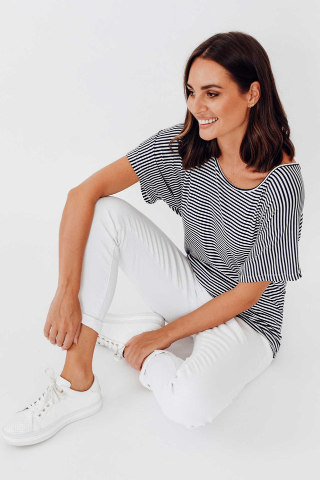 Verona White Cotton Stretch Jeans