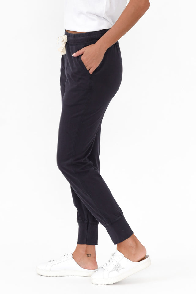 Navy Wash Out Lounge Pants image 4