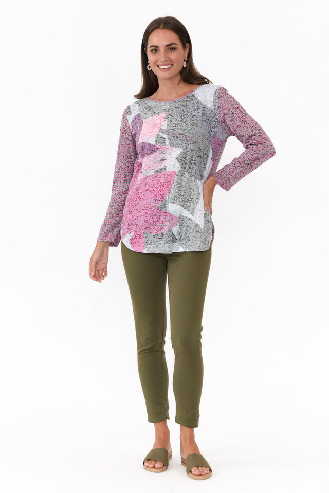 Noah Purple Flower Cotton Top