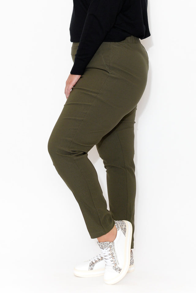 Olympia Khaki Straight Pants