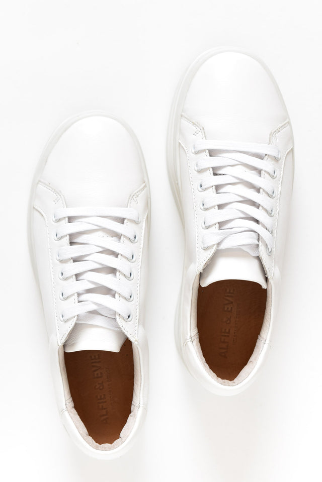 Oracle White Leather Platform Sneaker