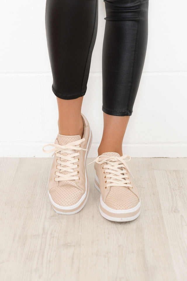 Paradise Nude Leather Sneaker image 5