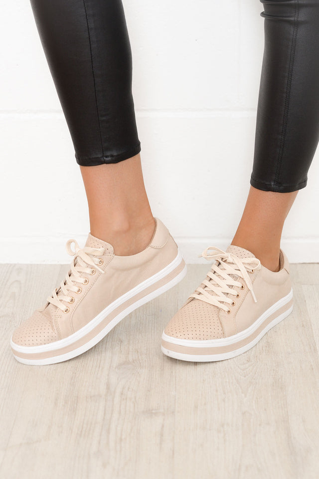 Paradise Nude Leather Sneaker image 2