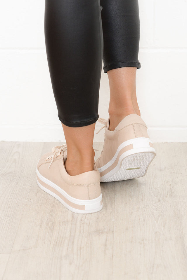 Paradise Nude Leather Sneaker image 6