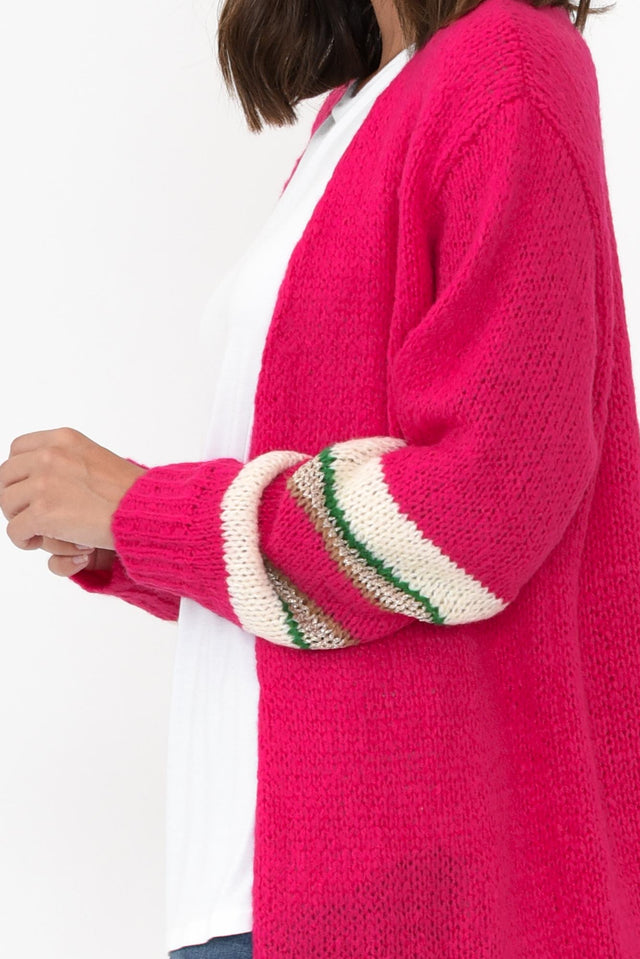 Pippi Hot Pink Wool Cardigan