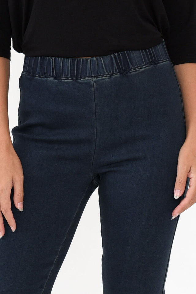 Polly Blue Cotton Stretch Pants image 6