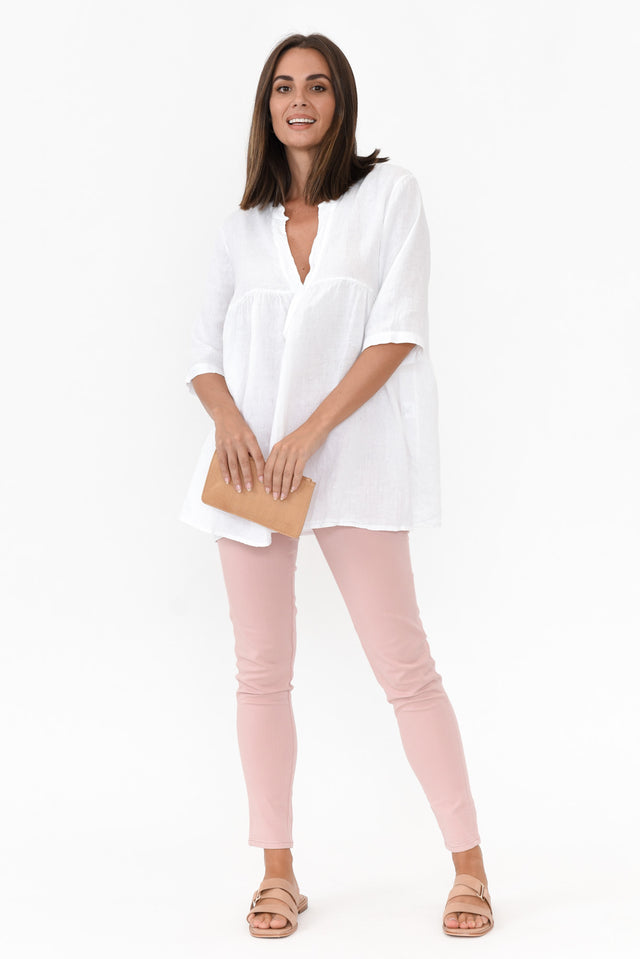 Reed Blush Stretch Cotton Pants